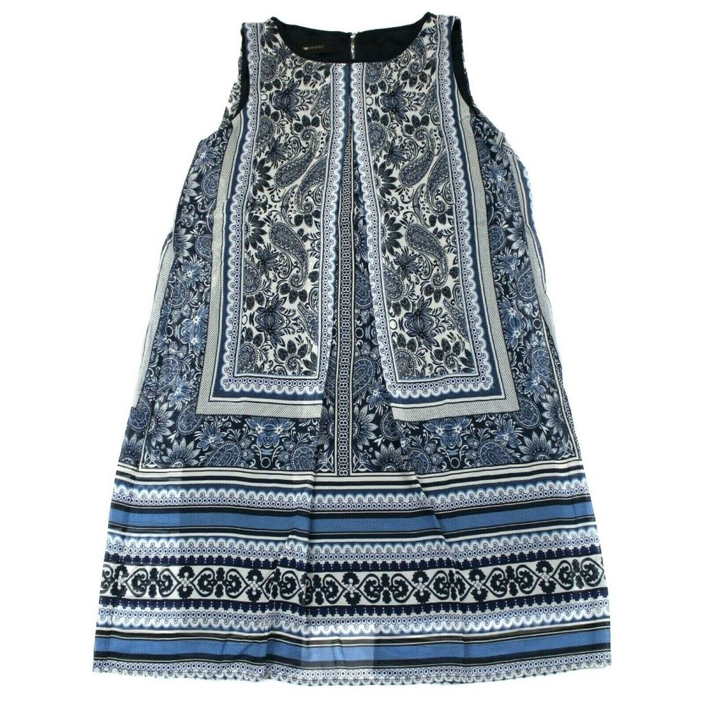 AB Studio Printed Popover Dress - Size 16 - Picture 1 of 5